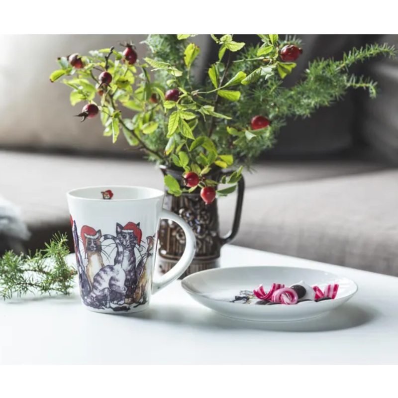 Julmugg med Katter – Svensk Design