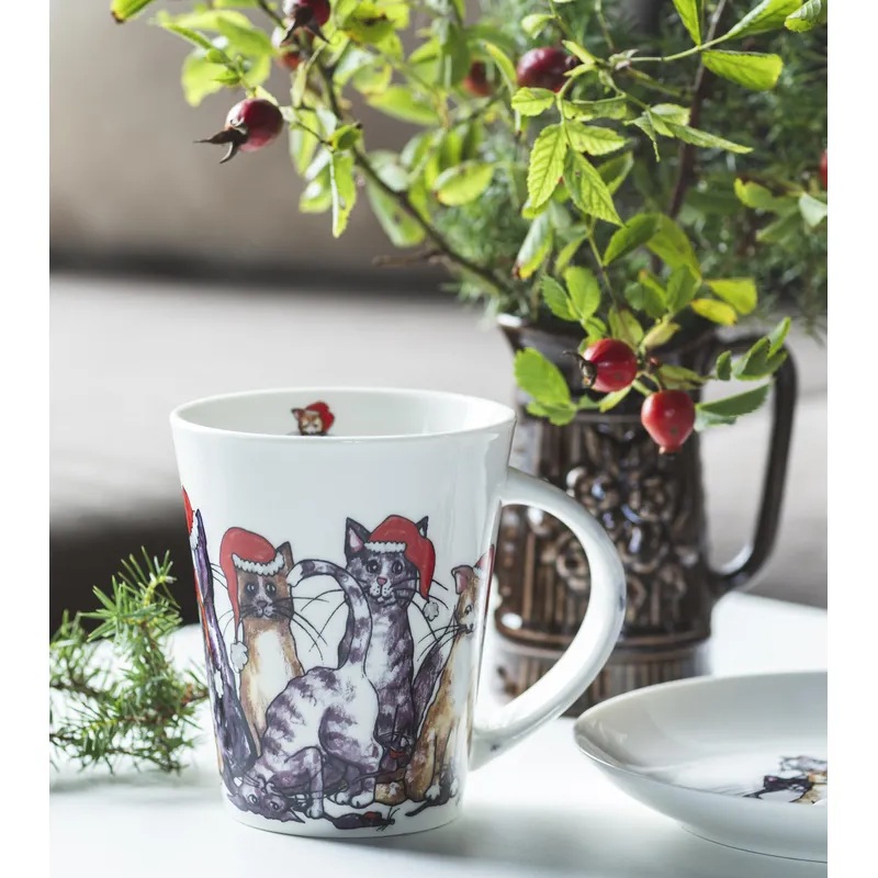 Julmugg med Katter – Svensk Design