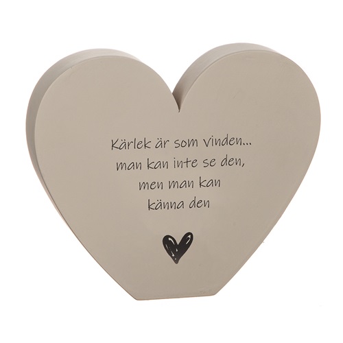 Stående hjärta: Kärlek är som...
