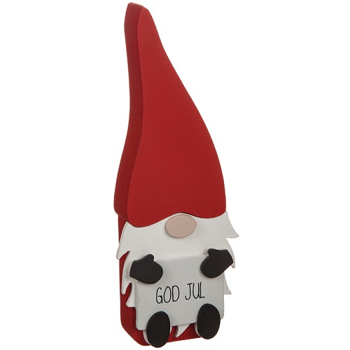 Stående tomte God Jul i trä