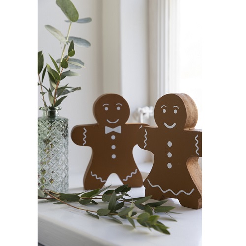 Pepparkaksgubbe i trä