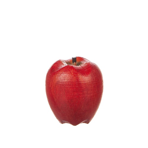 Rött äpple i trä