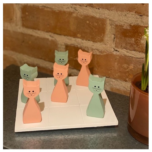 Luffarschack Katter i pastell