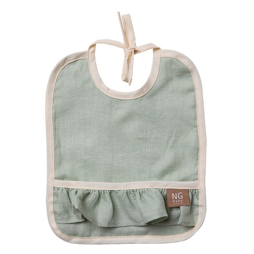 Haklapp med volang Sage Green