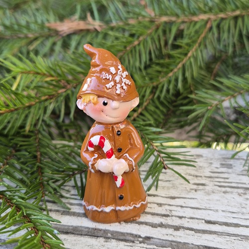 Pepparkaksbarn med polkagris