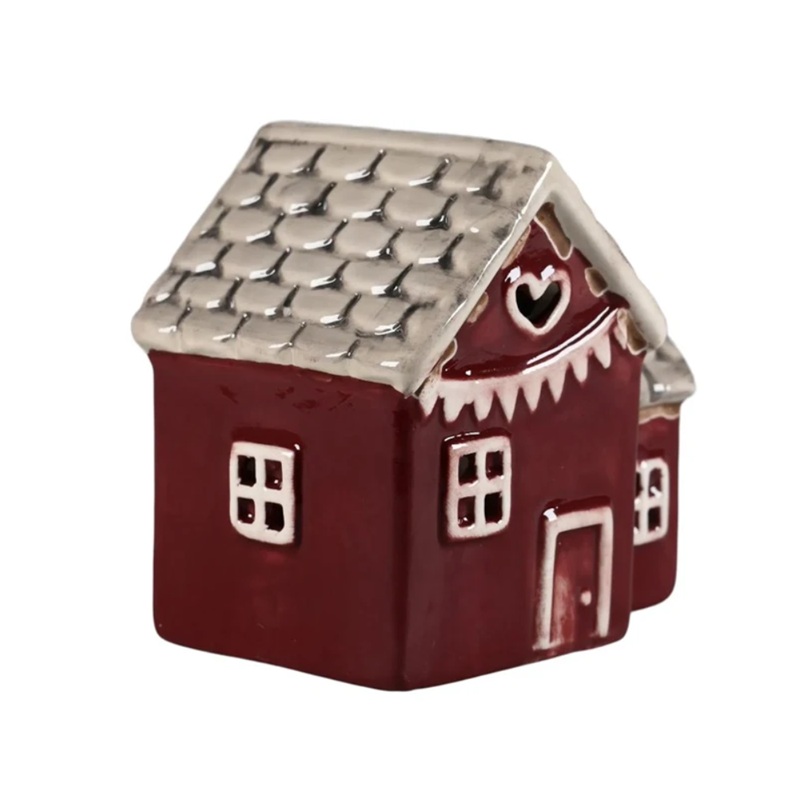 Vinter Hus med LED-belysning
