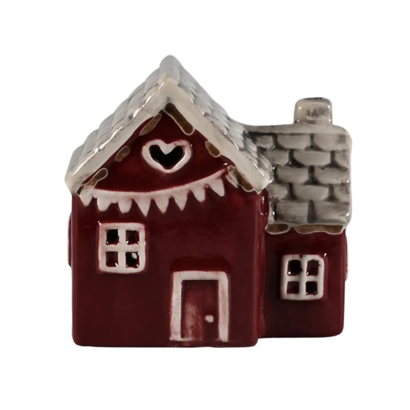 Vinter Hus med LED-belysning