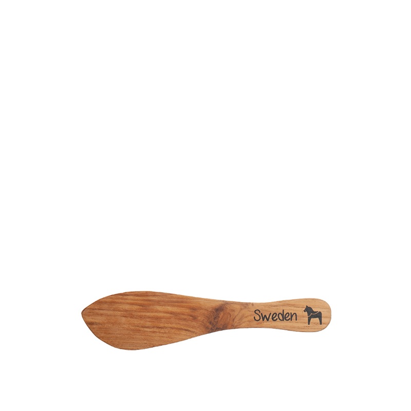 Smörkniv i teak med dalahäst – Sweden 