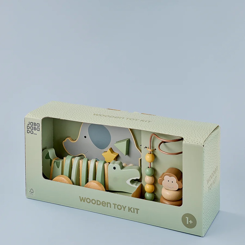 Träleksak Gift set Safari