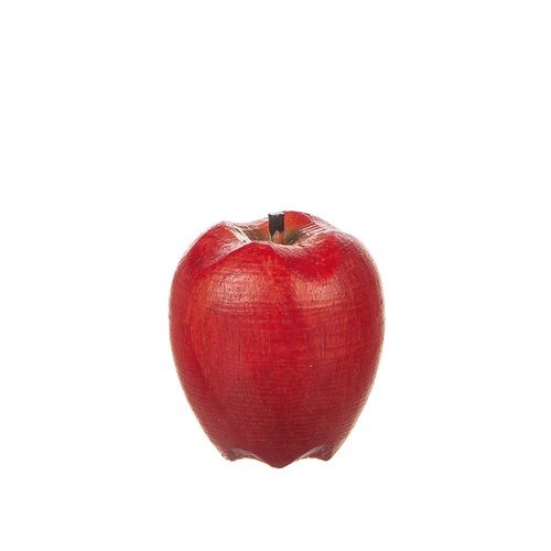 Rött äpple i trä