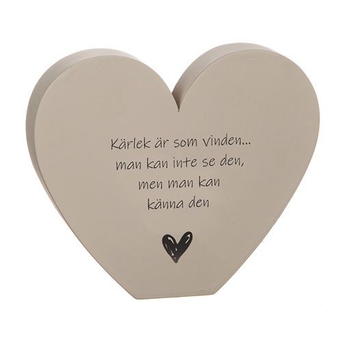 Stående hjärta: Kärlek är som...