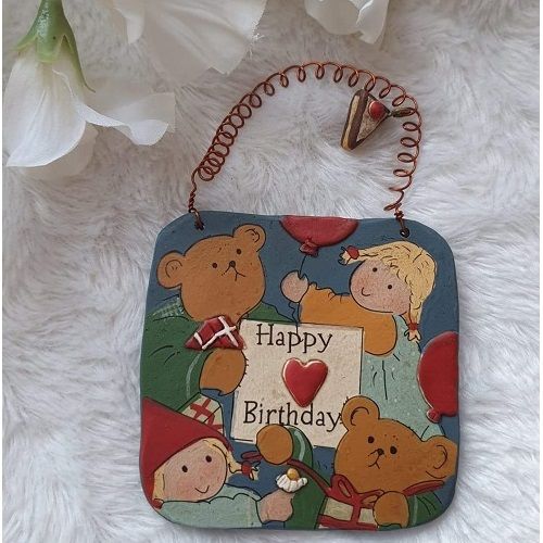 Mini tavla Happy Birthday
