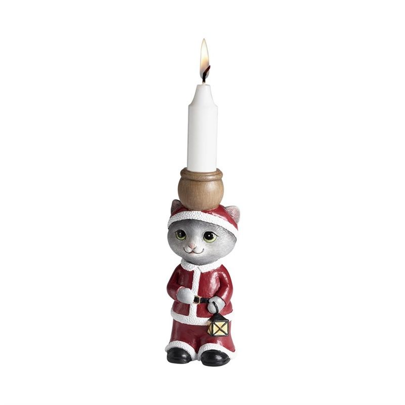 Ljusstake Katt, Tomte