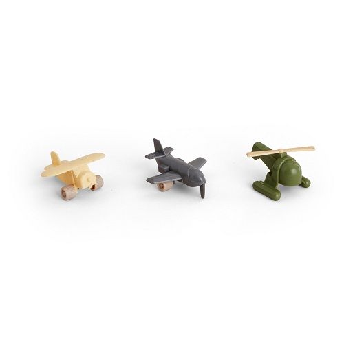 Bioplast Flygplan 3-pack