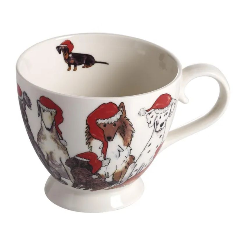 Temugg med Hundar – Julmotiv & Svensk Design