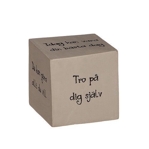Sandfärgad Träkloss med peppord