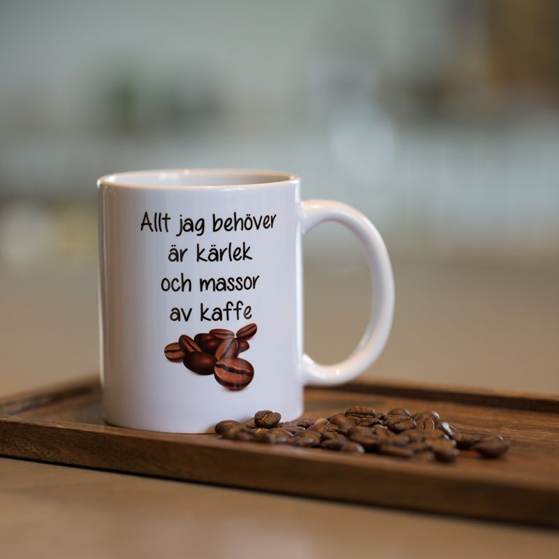 Mugg "Allt jag behöver..."
