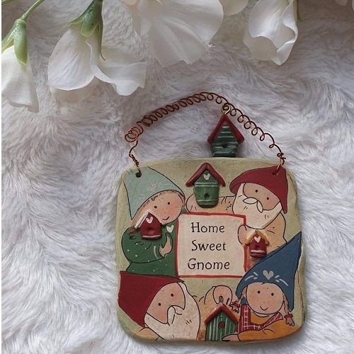 Mini tavla Home sweet Gnome