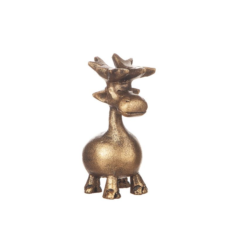 Guldig älg i poly