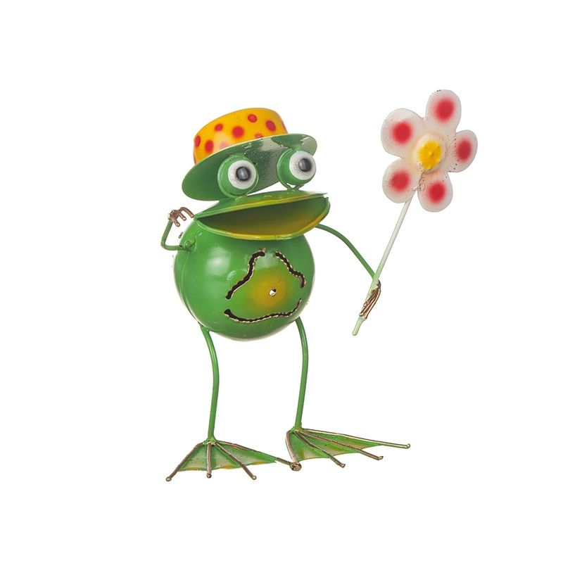 Groda Hugo med blomma