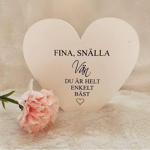 Stående hjärta Fina snälla vän.