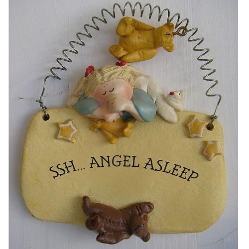 Mini tavla Shh... en ängel sover